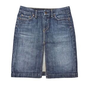 Citizens of Humanity‎ Sophia #300 Blue Denim Jean Knee Length Skirt - Size 27